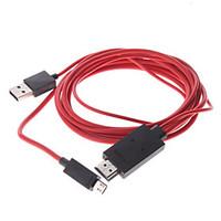 MHL Micro USB Male to HDMI Male to USB Male Adapter Cable for Samsung Galaxy S3 I9300