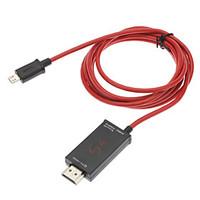 MHL to HDMI Adapter Cable for Samsung Galaxy S3 I9300, S4 i9500 and Note 2 N7100