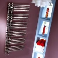 MHS Comb Polished Stainless Steel Towel Radiator