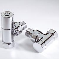 MHS Radius Angled Manual Valve Chrome