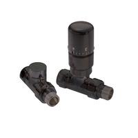 mhs radius straight manual valve in black