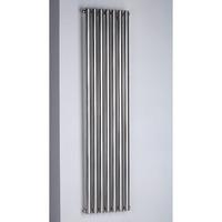 MHS Arc Brushed Stainless Steel Single Radiator W 1200mm x H 600mm BTU - 3170