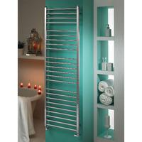 mhs java polished stainless steel dual fuel towel radiator w 350mm x h ...