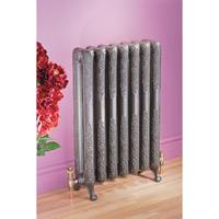 MHS Burlington Brown Cast Iron Electric Thermostatic Radiator - H 838mm W 784mm x H 838mm BTU - 4647