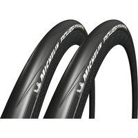 michelin power endurance tyres black 23c pair