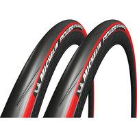 michelin power endurance tyres red 23c pair