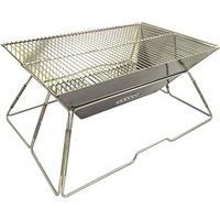 Milicamp Unisex Foldable Stainless Bbq, Silver
