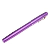 Mini Aluminum Pocket Pen Fishing Rod Pole + Reel Purple