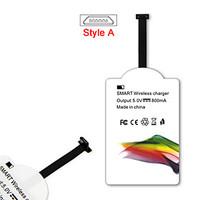 mindzo qi standard 5v1a style a wireless charger receiver for all andr ...