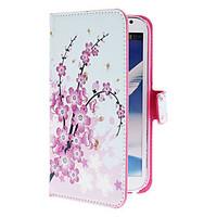 mini elegant flower pattern pu leather case with stand and card slot f ...