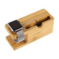 Mini Universal Charging Bracket Holder Fashion Natural wood Socket Real Wood Bamboo Phone Holder