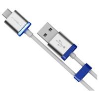 mipow glowsync micro usb charge sync cable 200cm blue