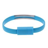 Micro USB 2.0 Data Sync Charging Cable Wrist Bracelet Shape for Samsung HTC Smartphone MP3 MP4