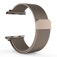 Milanese Stainless Steel Metal-net Mesh Strap Watchband Loop Magnet Lock Bracelet Adjustable Customized Replacement for Apple iWatch 42mm Fashion Desi