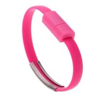 Micro USB 2.0 Data Sync Charging Cable Wrist Bracelet Shape for Samsung HTC Smartphone MP3 MP4