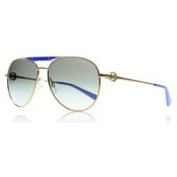 Michael Kors Zanzibar Sunglasses Gold Blue 100411