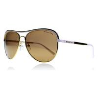 Michael Kors 1012 Vivianna I Sunglasses Gold / White 11122T Polariserade 58mm