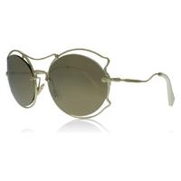 Miu Miu 50SS Sunglasses Pale Gold ZVN1C0 57mm