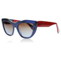 Miu Miu 02PS Rasoir Sunglasses Blue and Red 0AX0A4