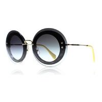 miu miu 10rs sunglasses black print u6e5di 64mm