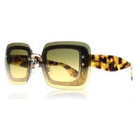 Miu Miu 01RS Sunglasses Transparent Tortoise Glitter PC80A3