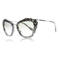 Miu Miu 04Qs Sunglasses Marble White / Black DHE3H2 55mm