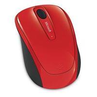 microsoft wireless mobile mouse 3500 flame red gloss