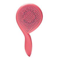 michel mercier girlie detangling brush thick hair pink