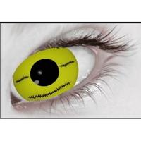 Mini Sclera Yellow Stitches 1 Month Coloured Contact Lenses (MesmerEyez)