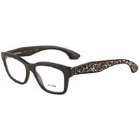 Miu Miu MU01OV 1BO101 Matte Black/Crystals