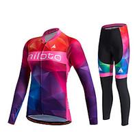 miloto cycling jersey with tights womens unisex long sleeve bike pants ...