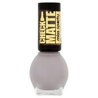 miss sporty check matte nail polish absolute mauve purple