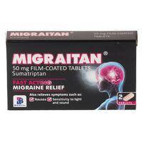 Migraitan 50mg Tablets 2 Pack