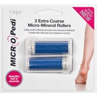 micro pedi replacement rollers 2 x blue