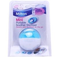 milton blue mini portable soother steriliser