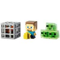 Minecraft Mini Figure - Farming Steve Spider Spawner and Slime Cubes