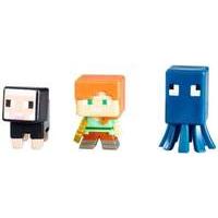 Minecraft Series 3 Minifigure 3 Pack - Squid Alex and Black Sheep