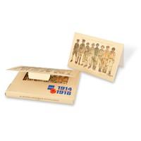 military line up 10 notecards and envelopes