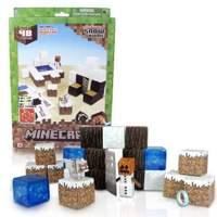 Minecraft Paper Craft Overworld 48 Piece Set - SNOW BIOME