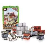 minecraft paper craft overworld 48 piece set minecart pack