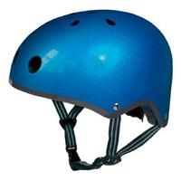 micro safety helmet metallic blue