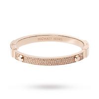 Michael Kors Glitz Rose Coloured Crystal Bangle