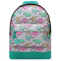 mi pac mini dinosaurs backpack grey multi
