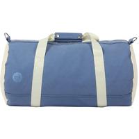 Mi-Pac Canvas Duffle Bag - Blue/Cream