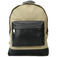 Mi-Pac Canvas Tumbled Backpack - Khaki/Black