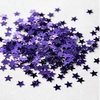 Mini Metallic Star Shaped Confetti Pack - Lilac