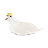 miniature bride and groom wedding doves groom