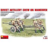 miniart 135 soviet artillery crew on maneuver