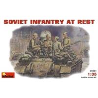 miniart 35001 135 scale plastic model kit figure soviet infantry at re ...