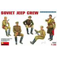 Miniart Min35049 1:35 Plastic Model Kit Figure Soviet Jeep Crew